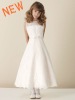 Custom Made Lovely Girls' Party Dress White Lace Tea Length Childern Dresses