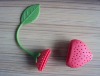 Latest strawberry rubber silicone teaport tea infuser