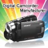 HD 720P digital camcorder with 3.0 inch screen and external memory extension up to 8GB