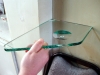 corner glass shelf