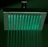 Brass led color changing shower head