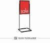 Bulletin Style Free Standing Graphic Frame