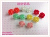 Fashion resin flower earrings