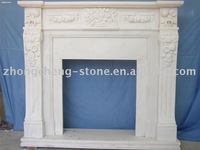 Stone fireplace