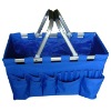 Foldable supermarket shopping basket