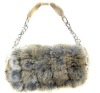 Women Fashion Genuine Rabbit Fur Handbag