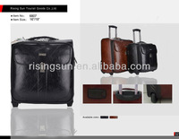 durable fashion pu trolley case