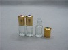 3ml fashion roll on glass perfume bottle with aluminum cap