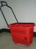 plastic basket ,roll basket, roller basket 55L,shopping basket 55L