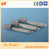 vacuum blood collection tube (grey cap)