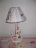 Wooden children table lamp