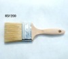 Brush with wooden handle