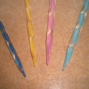 colourful PMMA knitting needles