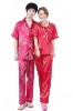 summer Cheap Sexy Loose Satin couple Pajamas A12901