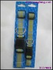 Double colors nylon reflective dog collar