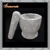 Marble stone mortar and pestle set(YL-U005)