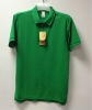 Men's green blank t-shirt sports shirt