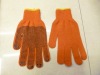 durable worker gloves with rubber dimples selling well in market