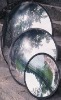 Road-safety convex mirror