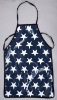 adult pvc printed cotton fabric apron for kitchen,waterproof apron,pvc apron