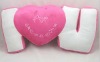 Supply fashion cute I LOVE U plush sofa cushion small order