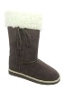 2012 newest fashional fur lace snow boot