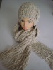 warm hat set,warm set,winter set