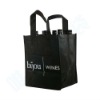 promotional wine bottle bag,6 bottles non-woven wine bag,4 bottles non-woven wine bag