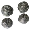 Stainless steel clean ball/pot scourer with handle