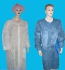 Disposable nonwoven lab coat