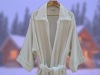 coral fleece bathrobe