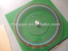 Glass Lazy susan turntable with screen printing design