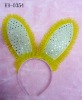 big ear rabbit feather easter headband