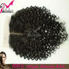 Fashion Curly Natural Color Brazilian Virgin Hair Silk Lace Front Closure Accept Paypal(4*4)