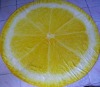 100% cotton velour round beach towel