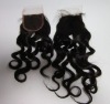 16",#1,Virgin Brazilian Human Hair,Loose wave,virgin lace closures