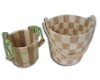 wooden mop bucket