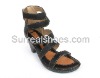 Designer fashion leather sandals women