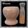 Nature marble stone mortar pestle set(YL-U007)