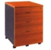 modern wooden mobile 3 drawers pedestal filing cabinet 465*447*690