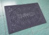 rubber floral doormat