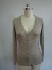 100% superfine merino wool women knitted fashion cardigan