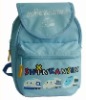 blue school hiking backpack