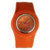 Fashion silicone slap watch with customer's logo