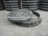 Round composite manhole cover