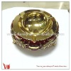 Novelty design golden plating die-casting zinc alloy ash tray