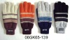 Men's acrylic striped knitted gloves with C40 Thinsulatee lining