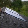 Pressurized compact solar water heater collector