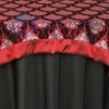 garnet black chameleon flock tablecloth