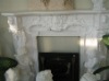 natural stone marble electric fireplace